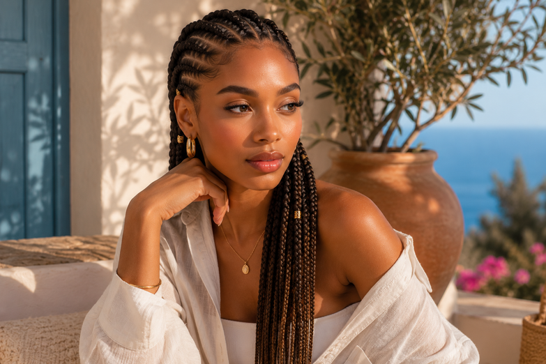 TRESSES AFRICAINES : IDÉALES EN CAS DE FORTE CHALEUR
