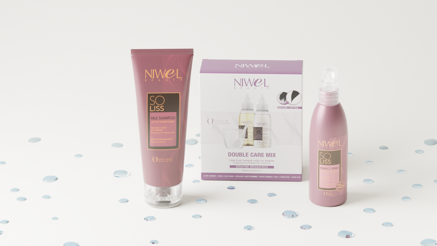 Straightened hair care