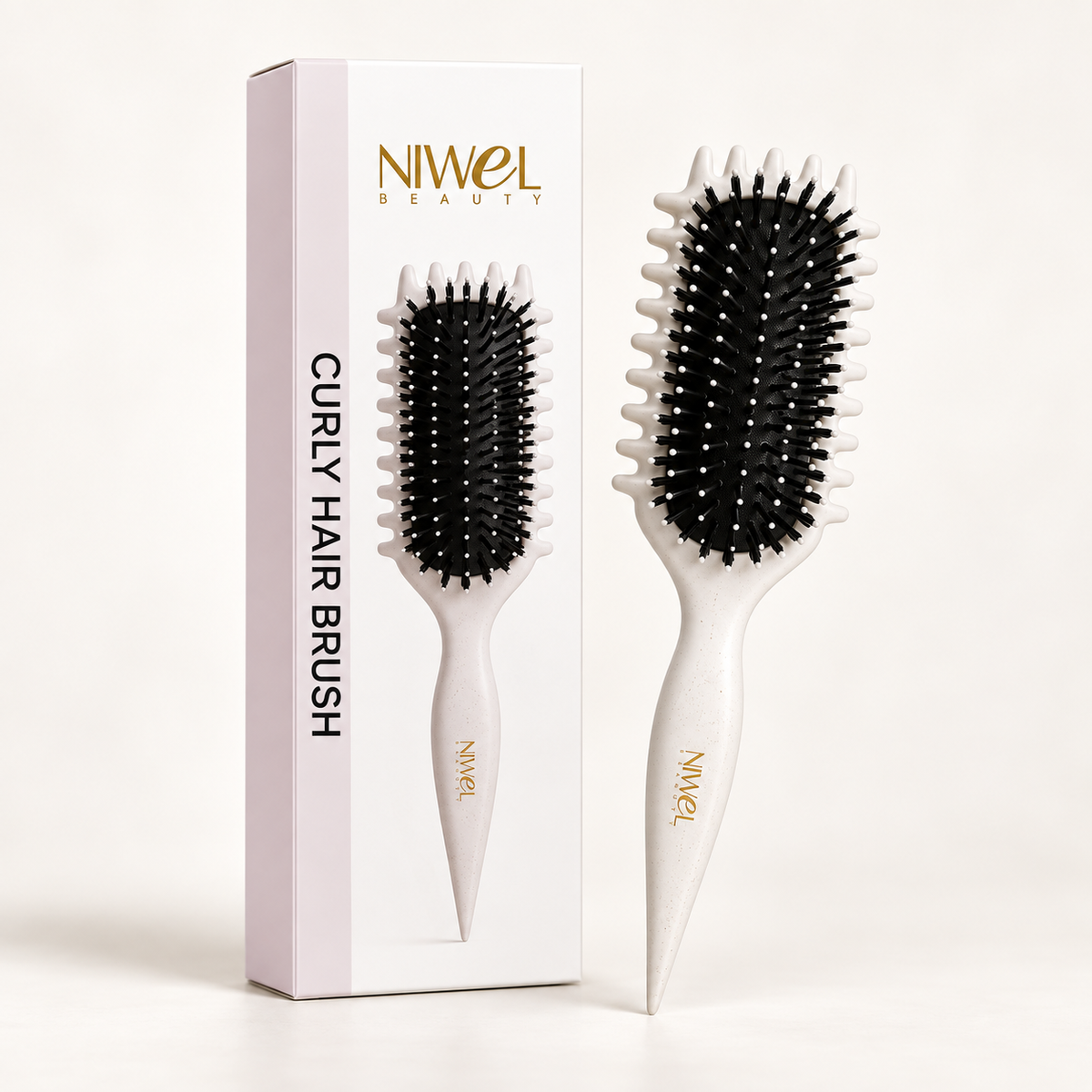 Brosse définissante cheveux bouclés