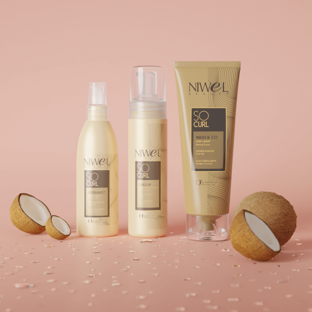 toute la gamme hydratante bouclante à base de l'huile de coco