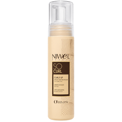 Mousse cheveux bouclés