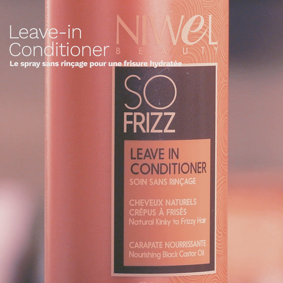 Tutoriel utilisation spray leave-in sans rinçage pour cheveux crépus